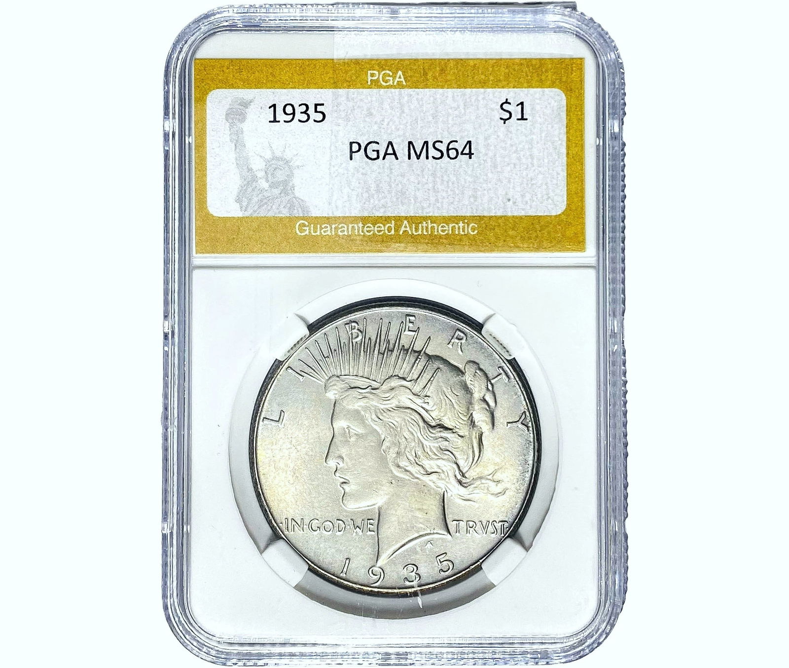 1935 Silver Peace Dollar PGA MS64 (1 of 2)