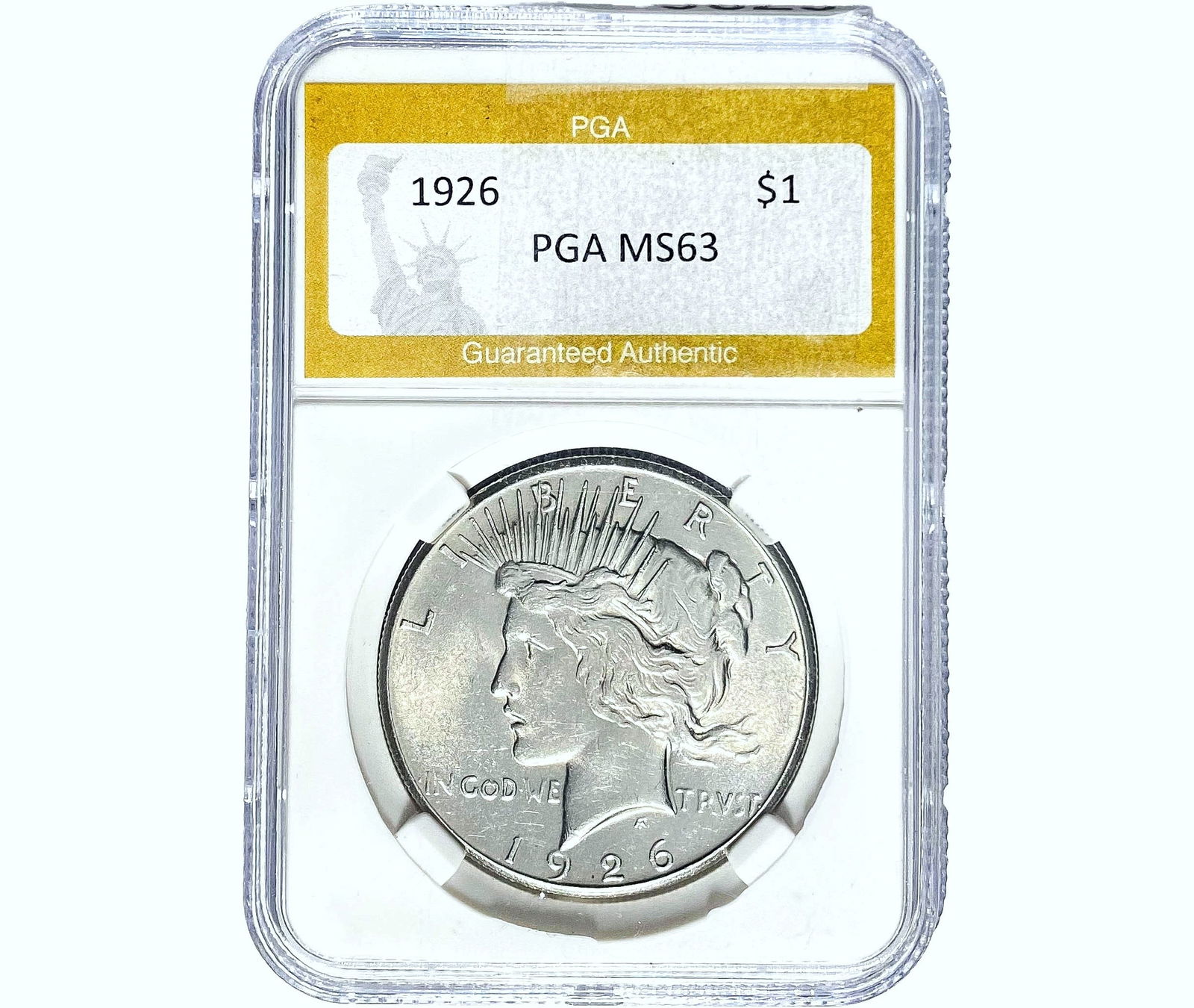1926 Silver Peace Dollar PGA MS63 (1 of 2)