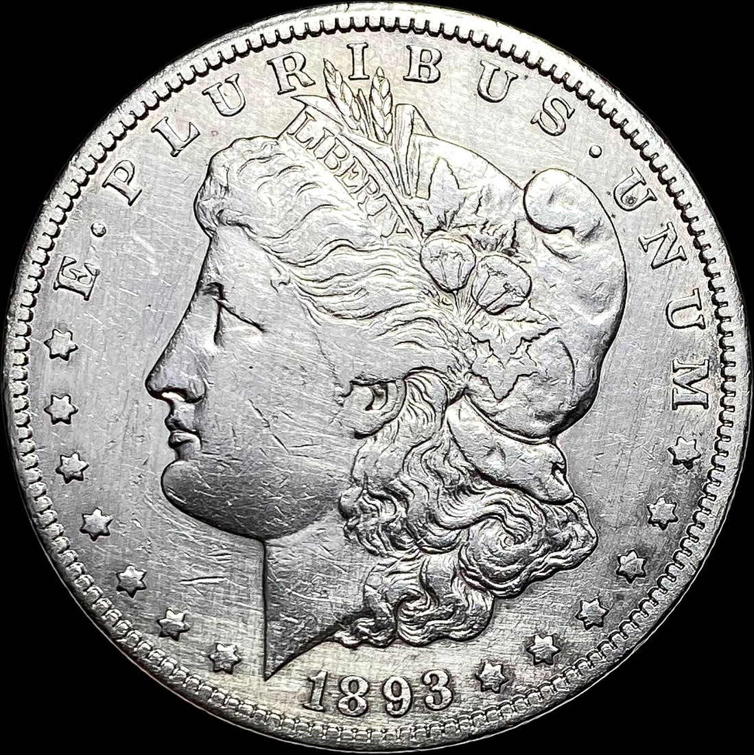 1893-CC Silver Morgan Dollar CLOSELY UNCIRCULATED (1 of 2)