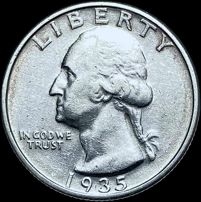 1935-D Silver Washington Quarter CHOICE AU (1 of 2)