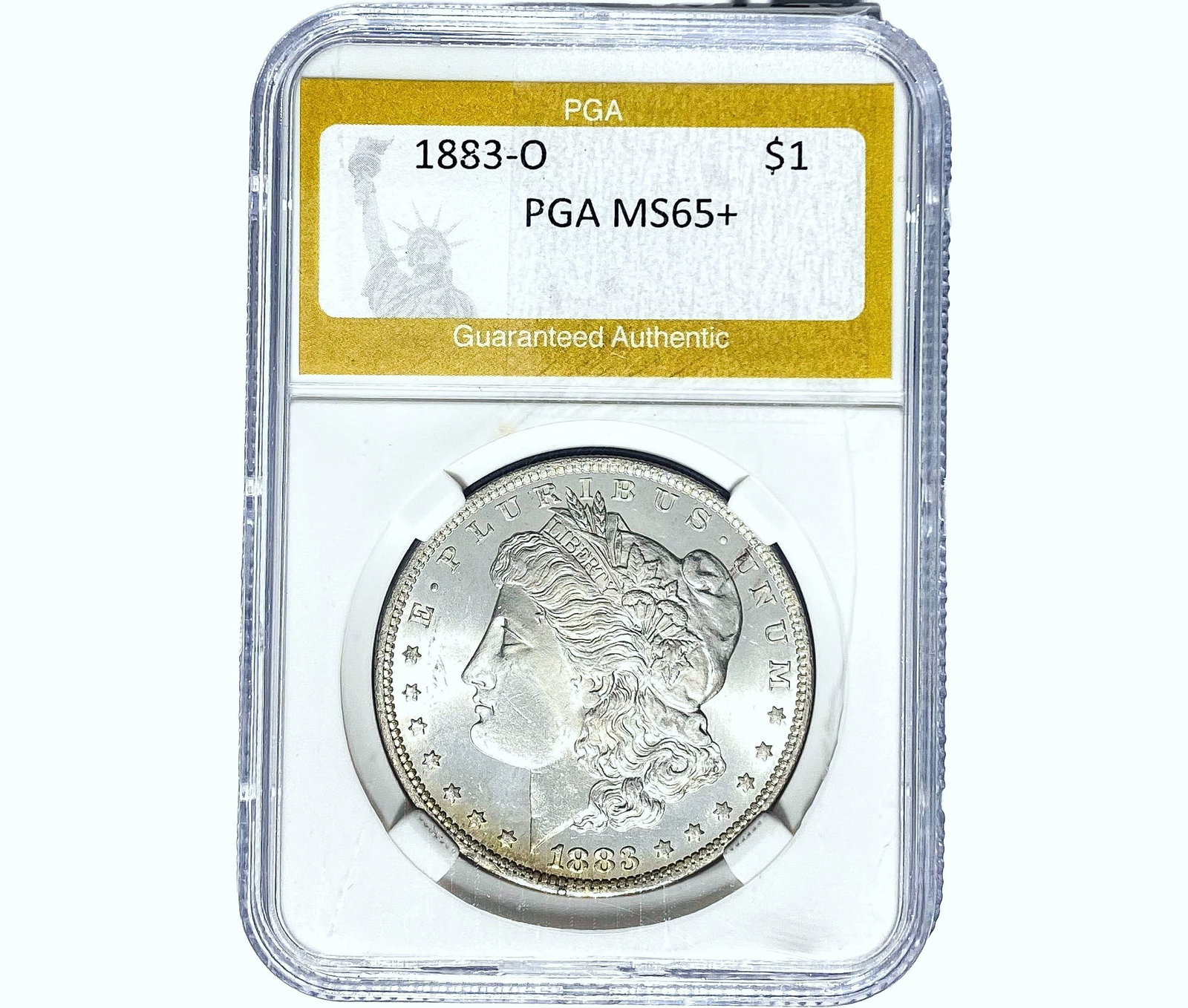 1883-O Morgan Silver Dollar PGA MS65+: 1883-O Morgan Silver Dollar PGA MS65+