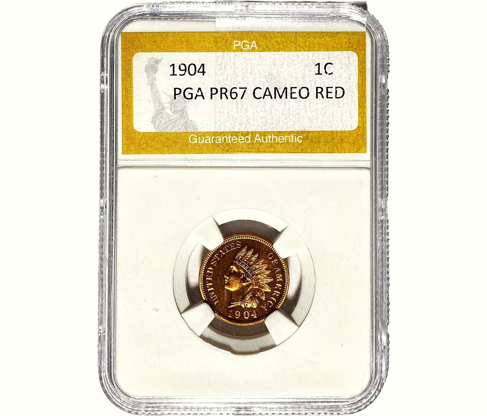 1904 Indian Head Cent PGA PR67 Cameo Red (1 of 2)
