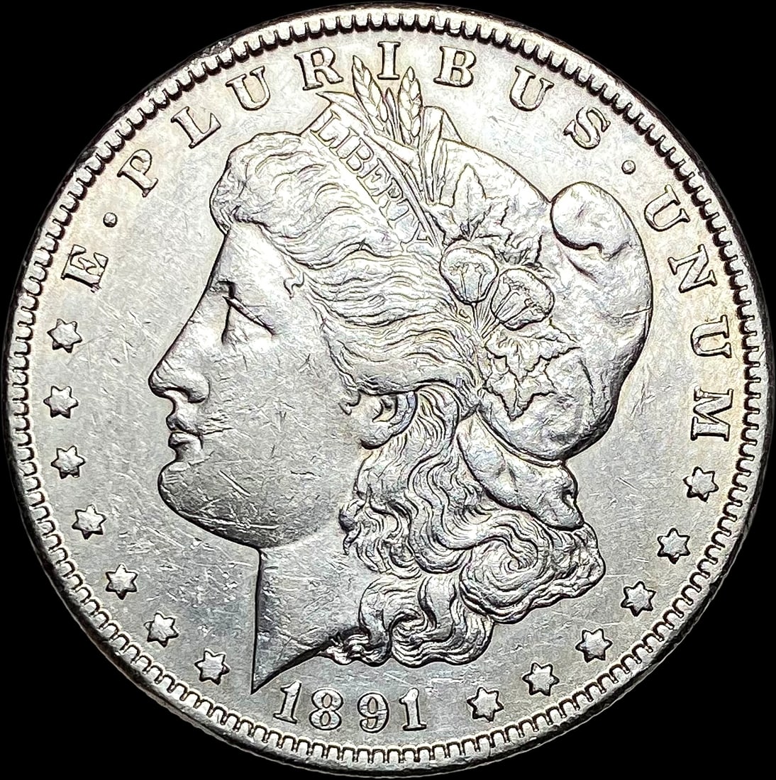 1891-CC Silver Morgan Dollar CLOSELY UNCIRCULATED (1 of 2)
