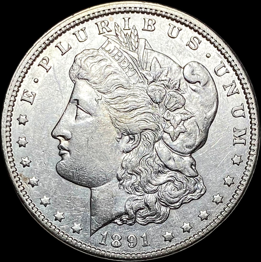 1891-CC Silver Morgan Dollar CLOSELY UNCIRCULATED (1 of 2)