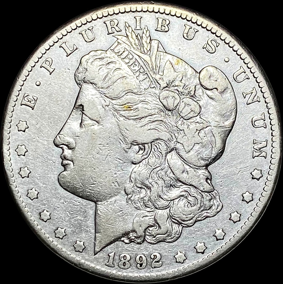 1892-CC Silver Morgan Dollar ABOUT UNCIRCULATED (1 of 2)