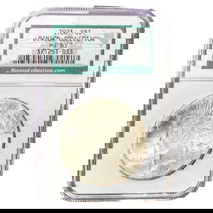 1923 Silver Peace Dollar NGC MS63: 1923 Silver Peace Dollar NGC MS63