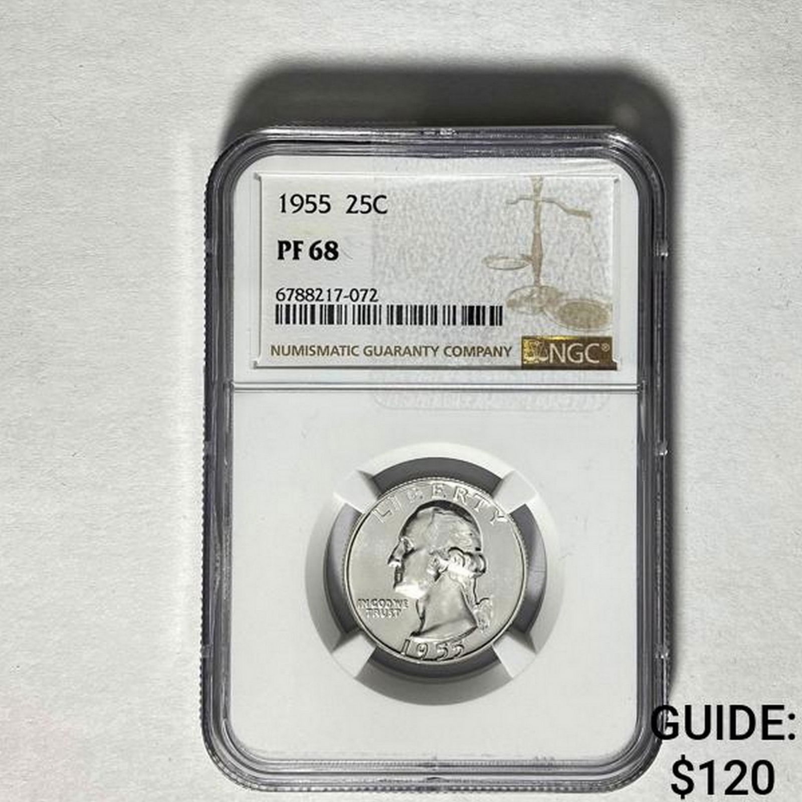 1955 Washington Silver Quarter NGC PF68 (1 of 2)