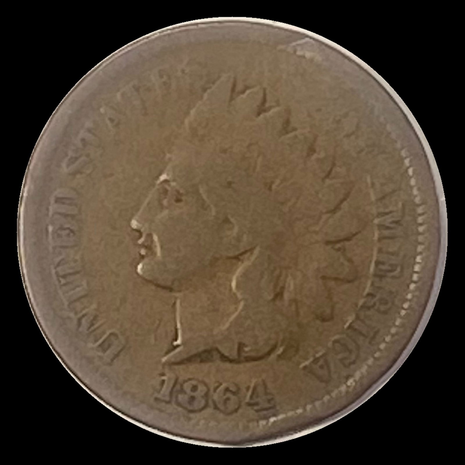1864-L Indian Head Cent LIGHTLY CIRCULATED (1 of 2)