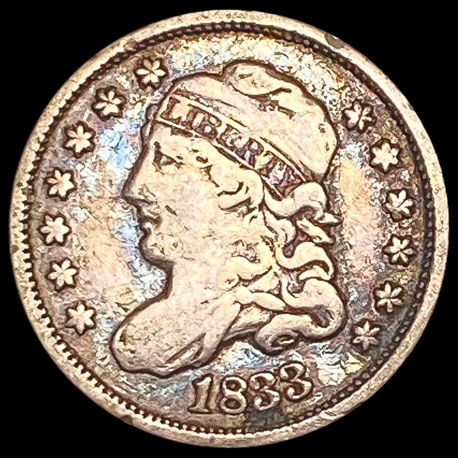 1833 Capped Bust Half Dime LIGHTLY CIRCULATED (1 of 2)