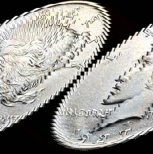 1927-D Silver Peace Dollar CLOSELY UNCIRCULATED: 1927-D Silver Peace Dollar CLOSELY UNCIRCULATED