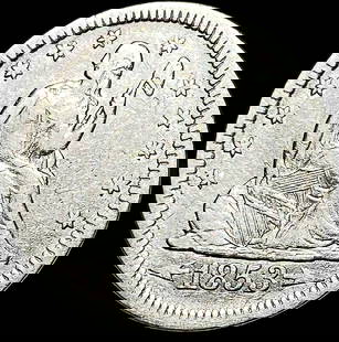 1853 Arrows Seated Liberty Quarter CLOSELY UNCIRCULATED: 1853 Arrows Seated Liberty Quarter CLOSELY UNCIRCULATED