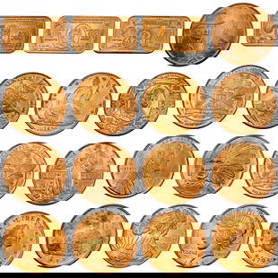 ND 16 1oz Copper Rounds/Bars Lot [16 Coins]: ND 16 1oz Copper Rounds/Bars Lot [16 Coins]
