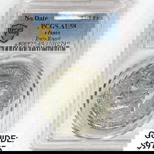 N.D. France 12.5 Francs PCGS AU58: N.D. France 12.5 Francs PCGS AU58