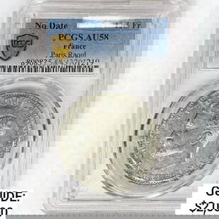 N.D. France 12.5 Francs PCGS AU58: N.D. France 12.5 Francs PCGS AU58