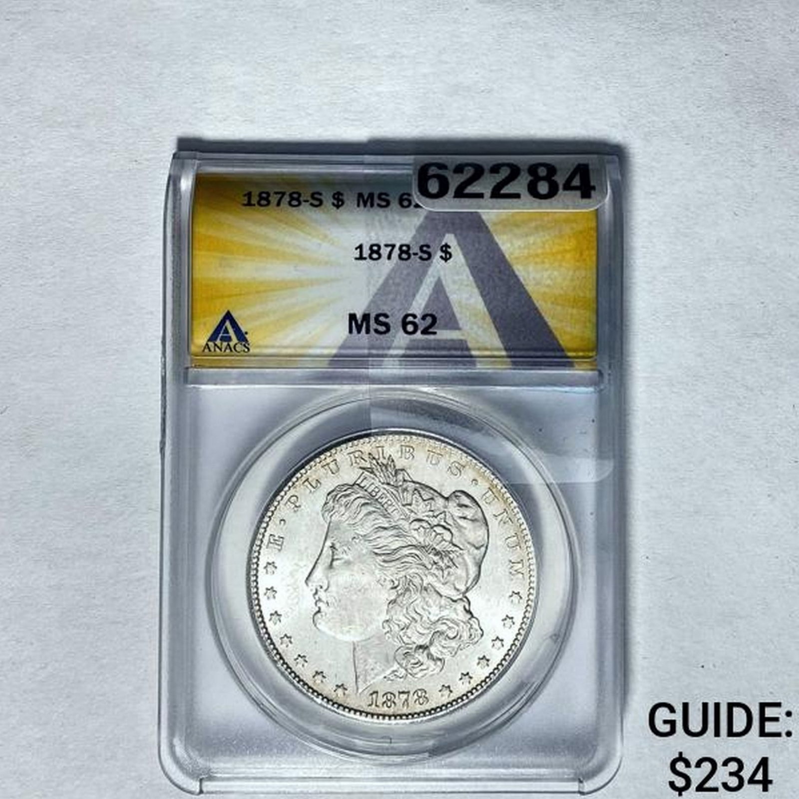 1878-S Morgan Silver Dollar ANACS MS62 (1 of 2)
