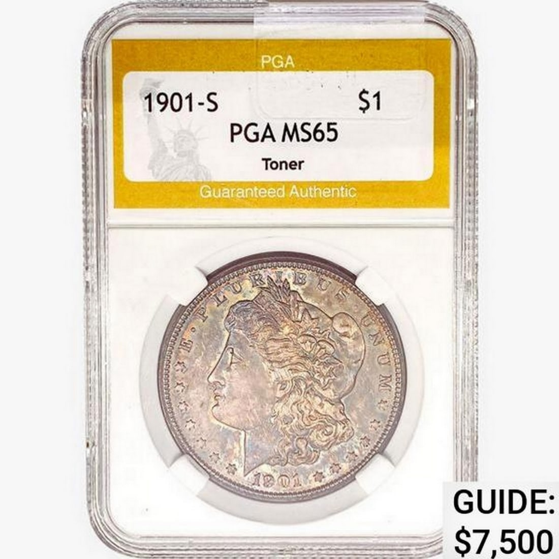 1901-S Morgan Silver Dollar PGA MS65 Toner (1 of 2)