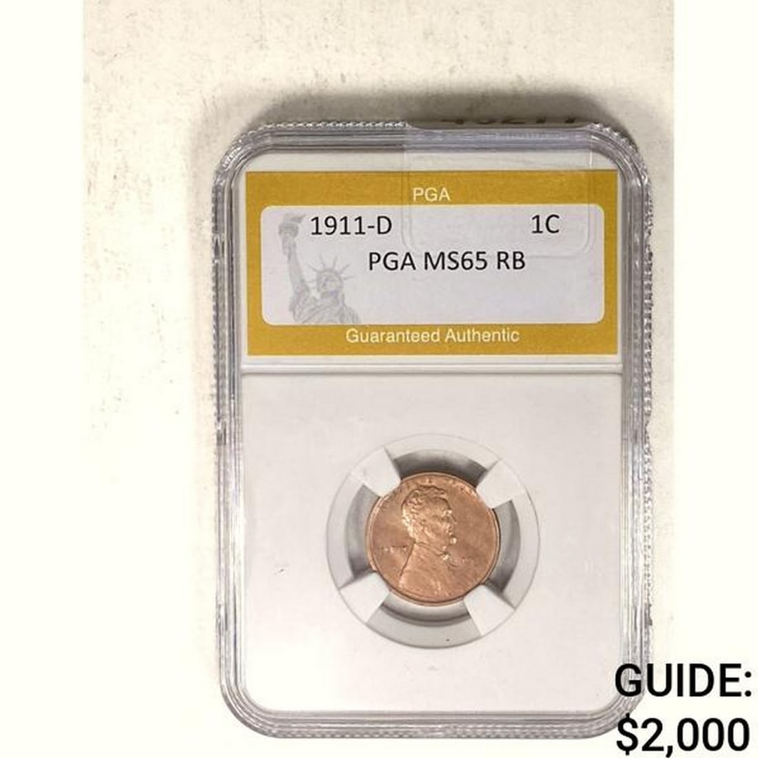 1911-D Wheat Cent PGA MS65 RB (1 of 2)