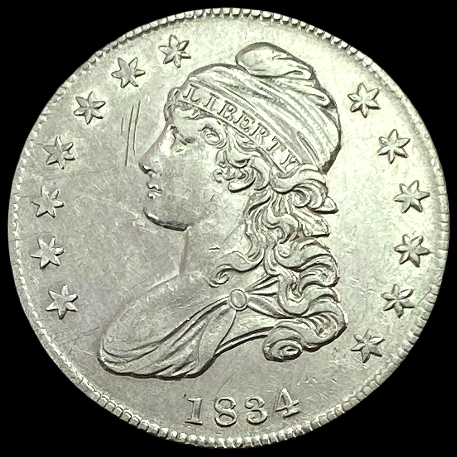 1834 Capped Bust Half Dollar UNCIRCULATED (1 of 2)