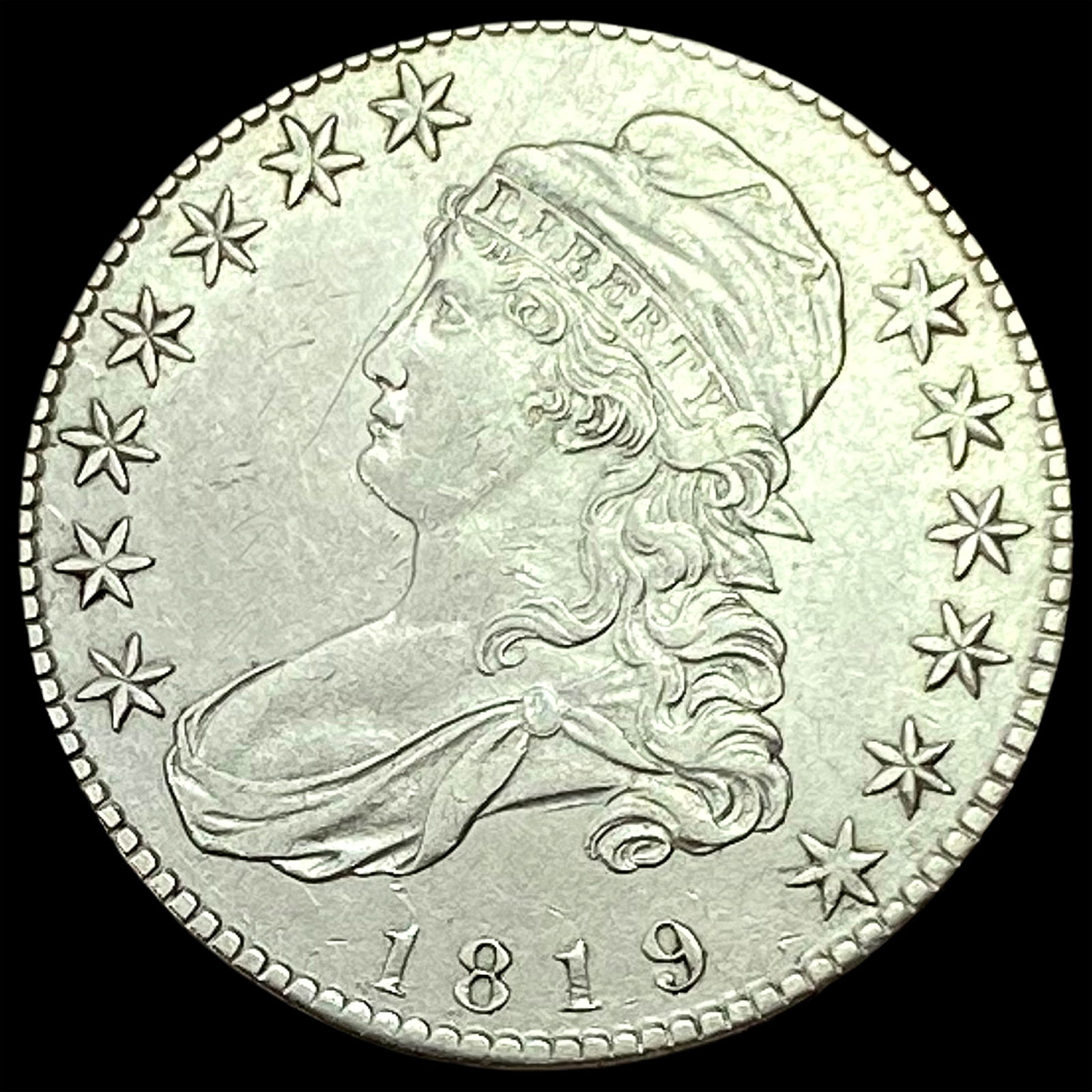 1819 Capped Bust Half Dollar CLOSELY UNCIRCULATED CLOSELY UNCIRCULATED (1 of 2)