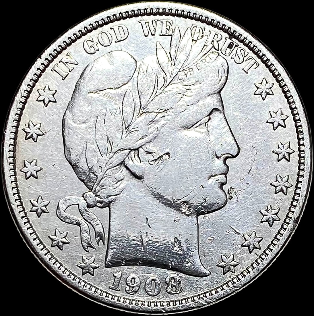 1908-D Barber Half Dollar HIGH GRADE (1 of 2)