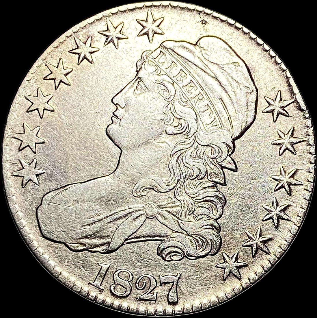 1827 Capped Bust Half Dollar CLOSELY UNCIRCULATED (1 of 2)