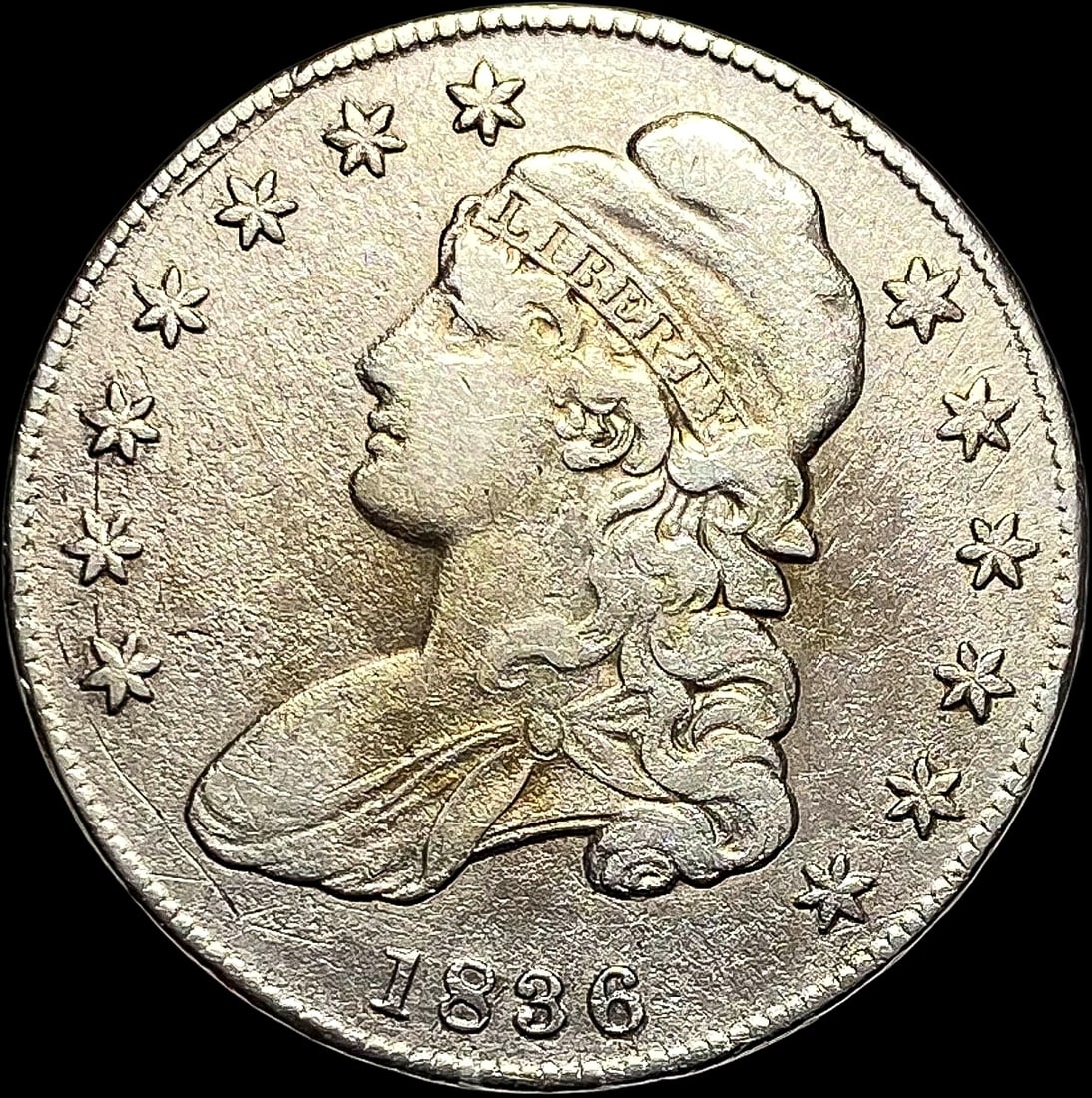 1836 Capped Bust Half Dollar CLOSELY UNCIRCULATED (1 of 2)