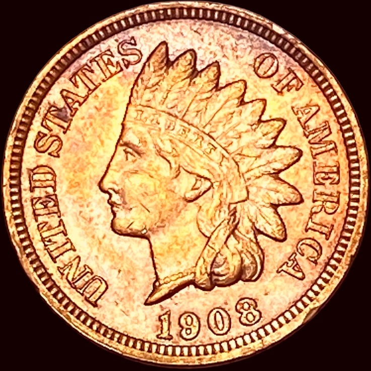 1908 Indian Head Cent UNCIRCULATED (1 of 2)