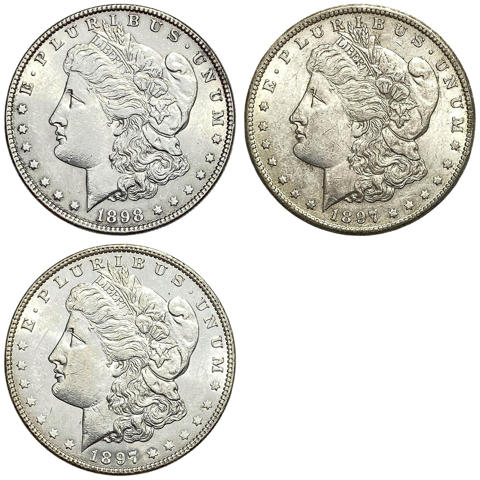1897-1898 BU Morgan Silver Dollar Lot (1 of 2)
