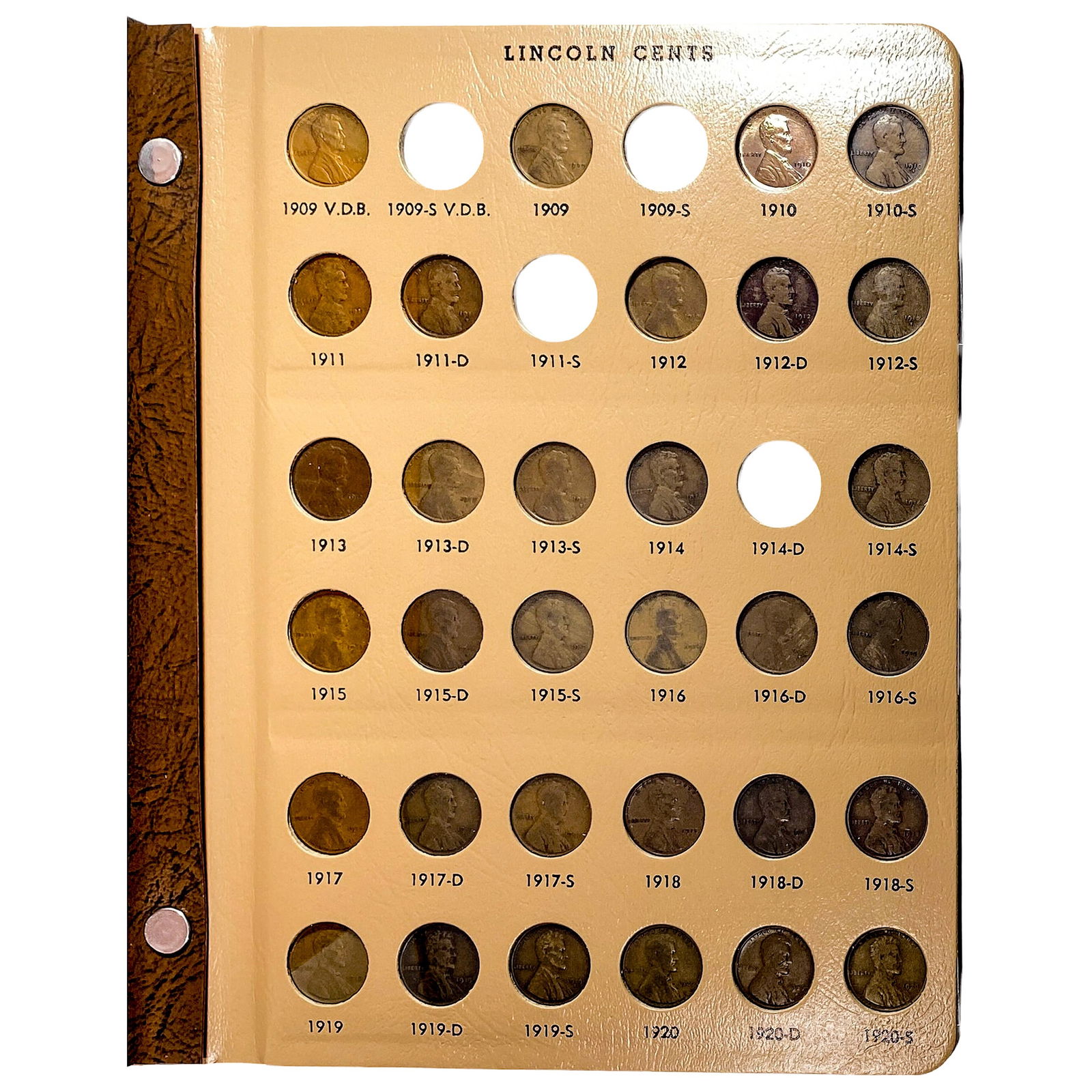 1909-1958 Lincoln Cents Album [130] Coins (1 of 9)