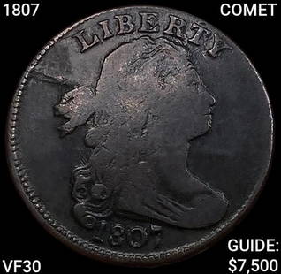 1807 COMET Draped Bust Large Cent LIGHTLY CIRCULATED: 1807 COMET Draped Bust Large Cent LIGHTLY CIRCULATED