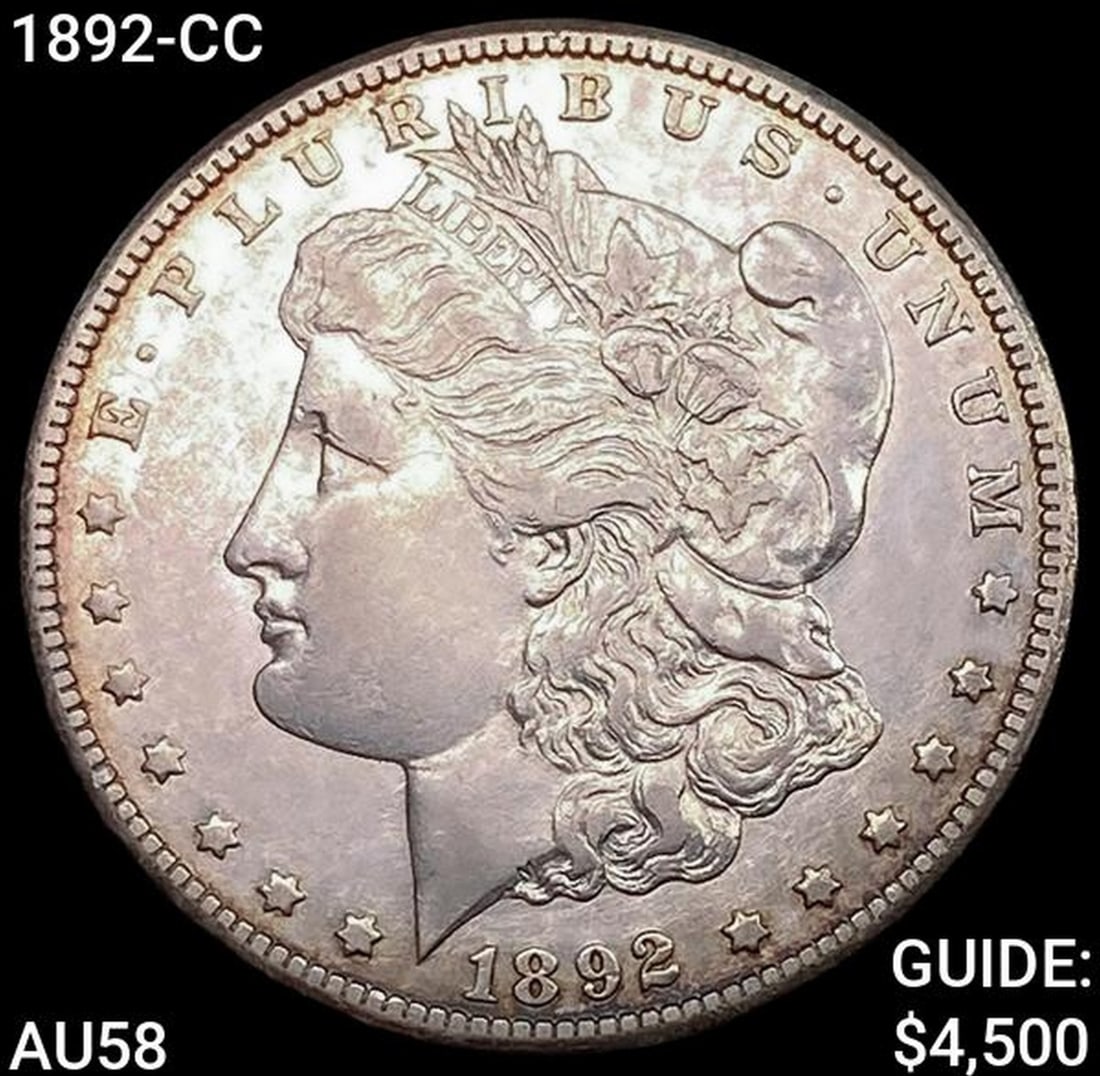 1892-CC Morgan Silver Dollar CHOICE AU (1 of 2)