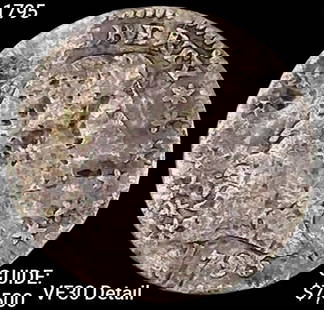 1795 Flowing Hair Half Dime LIGHTLY CIRCULATED: 1795 Flowing Hair Half Dime LIGHTLY CIRCULATED