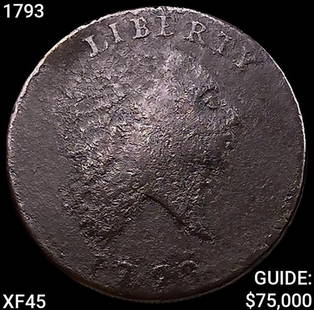 1793 Chain Cent AMERI NEARLY UNCIRCULATED: 1793 Chain Cent AMERI NEARLY UNCIRCULATED
