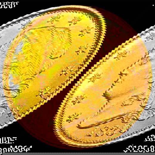 1830 $2.50 Gold Quarter Eagle CHOICE BU