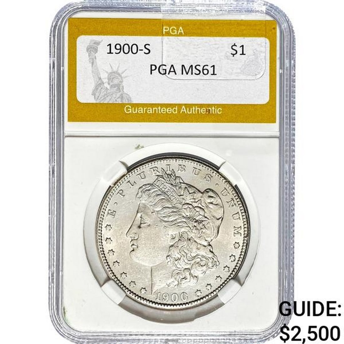 1900-S Morgan Silver Dollar PGA MS61 (1 of 2)