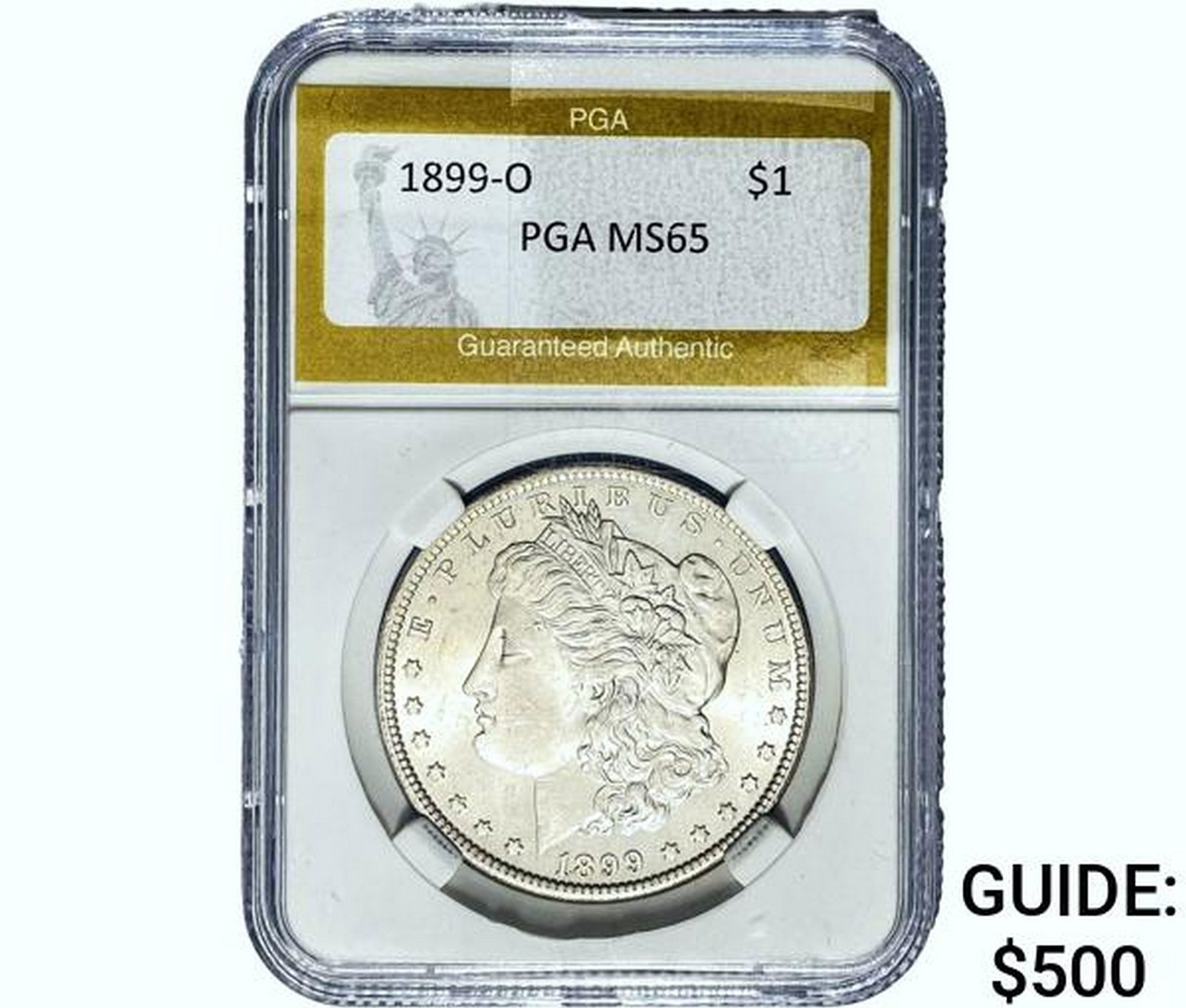 1899-O Morgan Silver Dollar PGA MS65 (1 of 2)