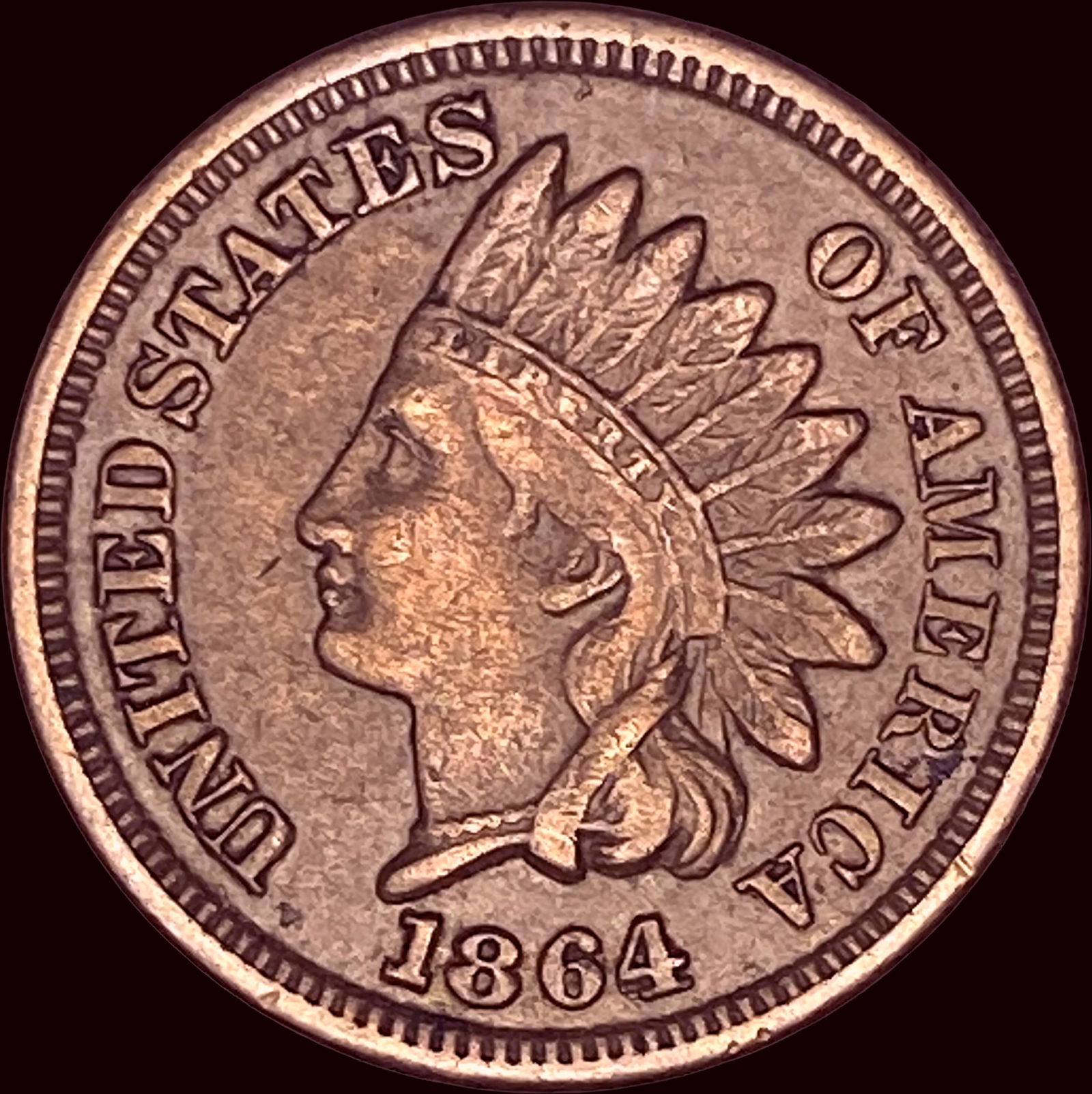 1864 Indian Head Cent CLOSELY UNCIRCULATED (1 of 2)