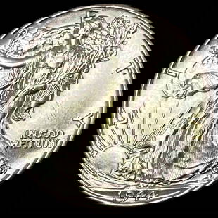 1944 Silver Half Dollar Walking Liberty GEM BU: 1944 Silver Half Dollar Walking Liberty GEM BU