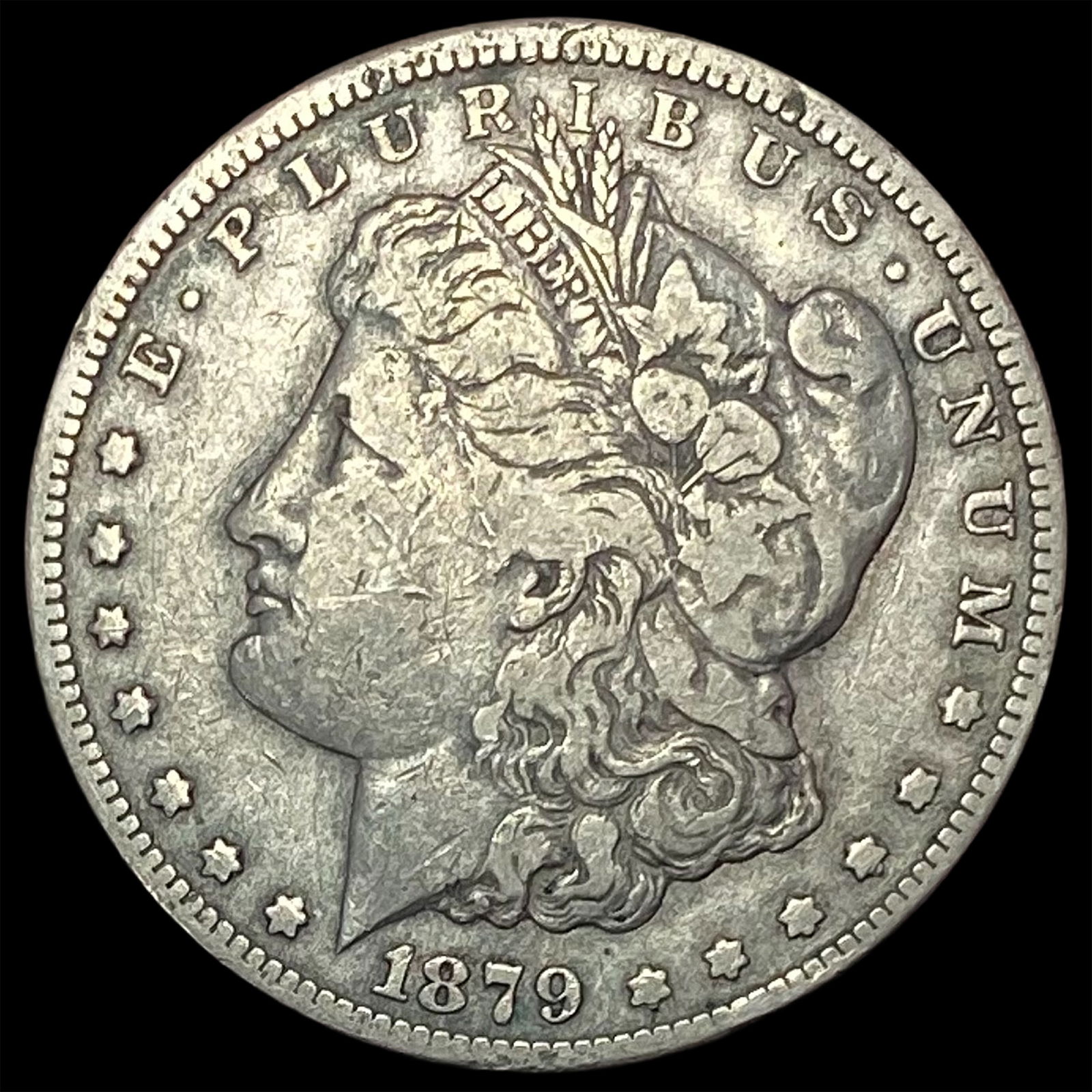 1879-CC Silver Morgan Dollar LIGHTLY CIRCULATED (1 of 2)