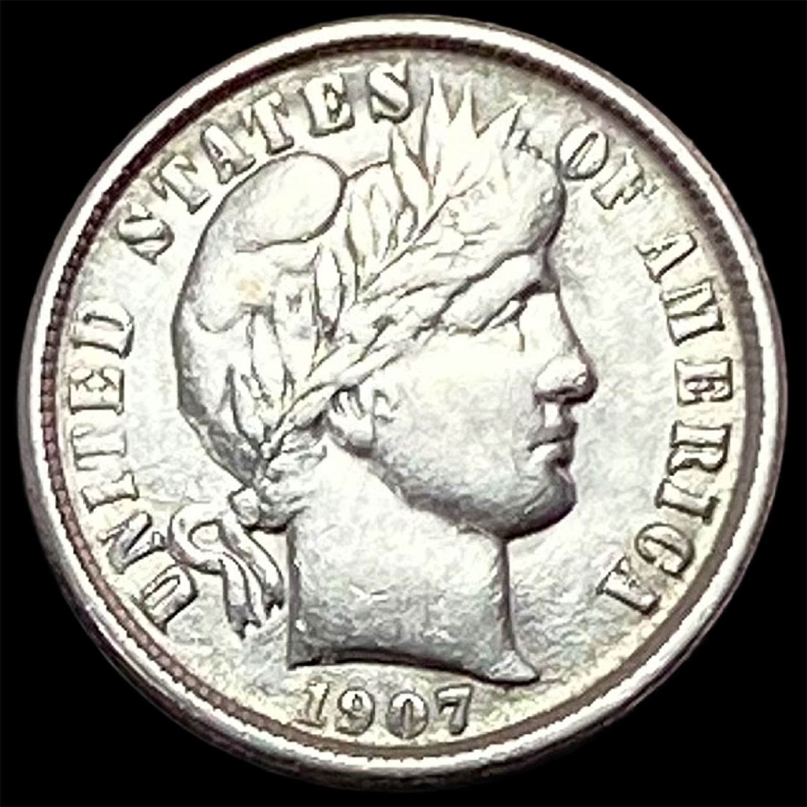 1907-O Silver Barber Dime UNCIRCULATED (1 of 2)