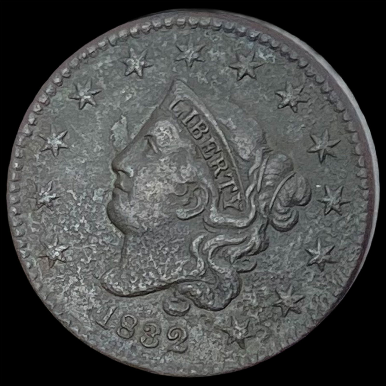 1832 Coronet Head Large Cent LIGHTLY CIRCULATED (1 of 2)
