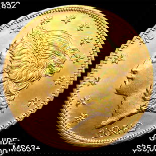 1852 $20 Gold Double Eagle CHOICE BU+: 1852 $20 Gold Double Eagle CHOICE BU+