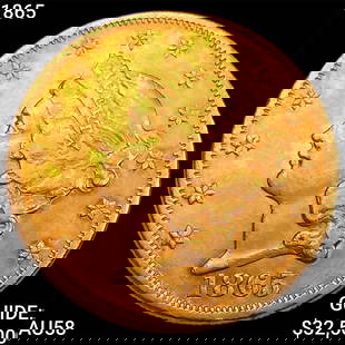 1865 $20 Gold Double Eagle CHOICE AU: 1865 $20 Gold Double Eagle CHOICE AU