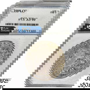 1889-CC Morgan Silver Dollar PCI XF40: 1889-CC Morgan Silver Dollar PCI XF40