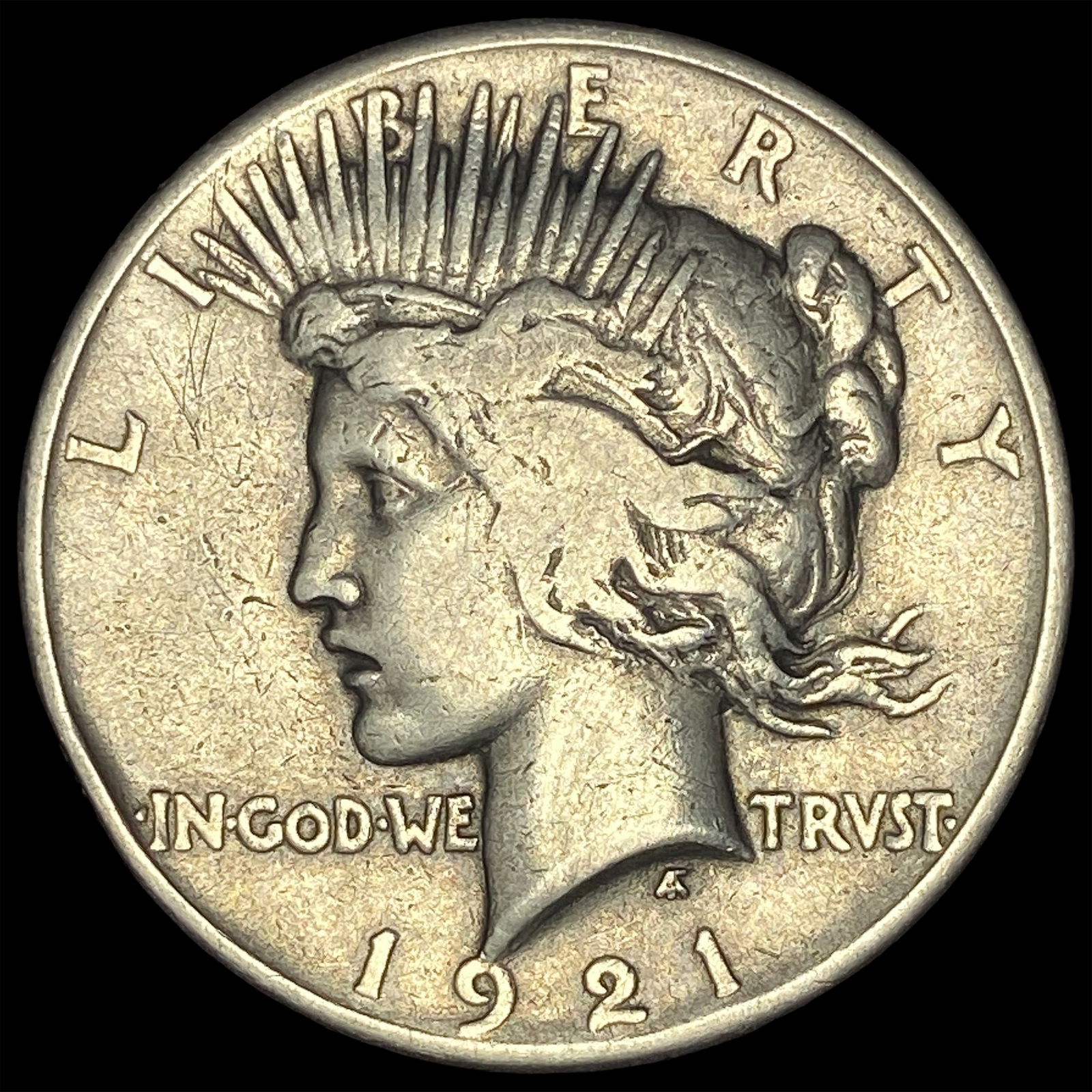 1921 Silver Peace Dollar NICELY CIRCULATED (1 of 2)