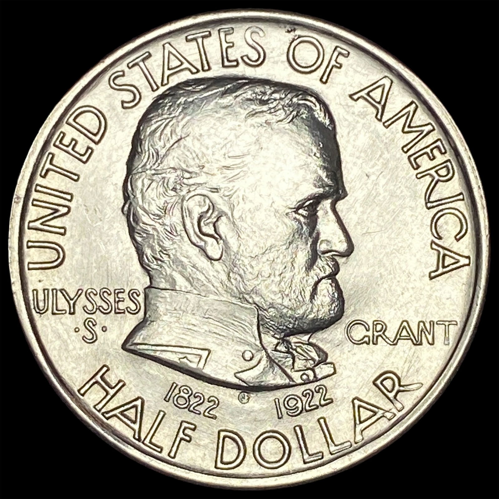 1922-S Silver Grant Memorial Half Dollar GEM BU (1 of 2)