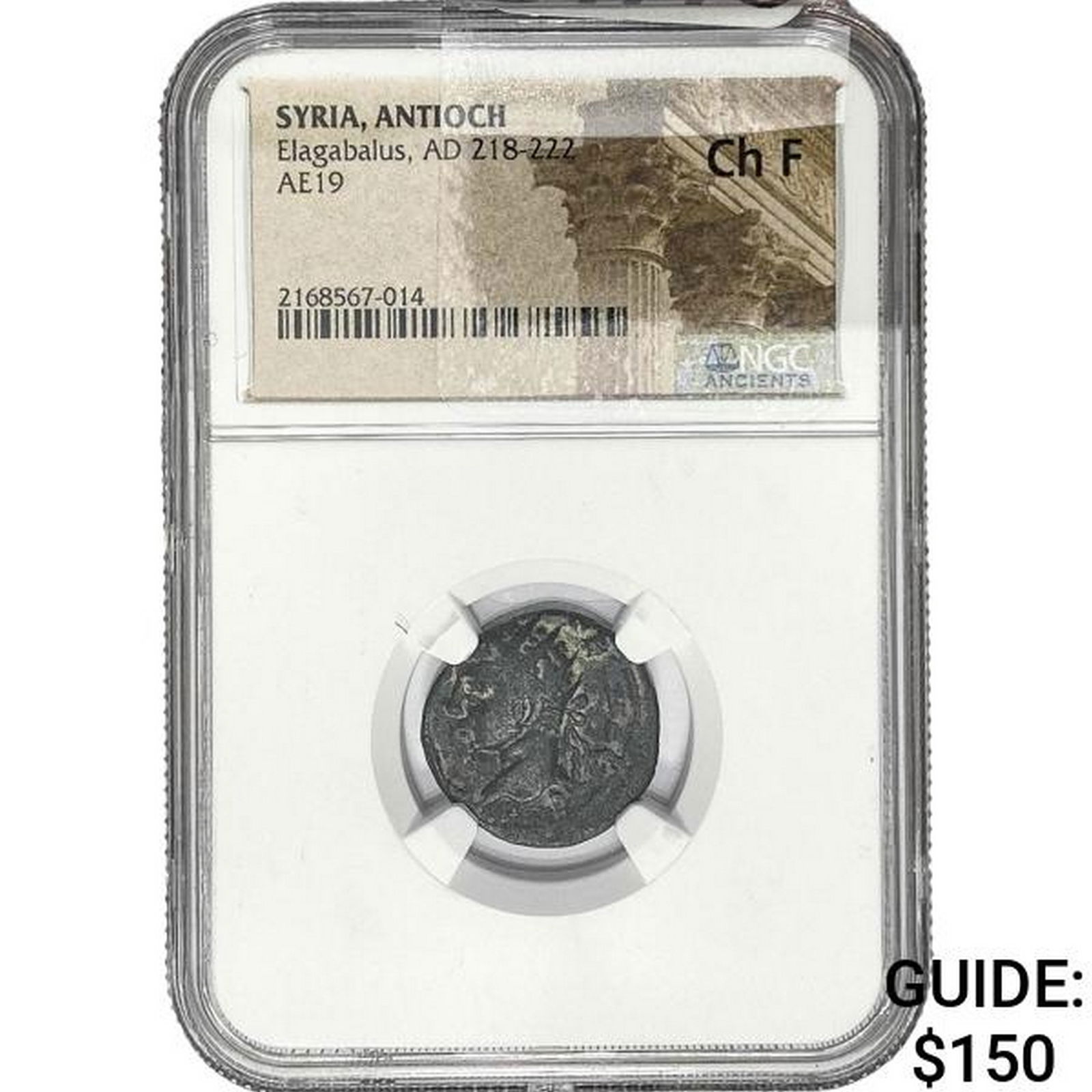 218-222 AD Syria Antioch Elagabalus Bronze 19 NGC CHF (1 of 2)
