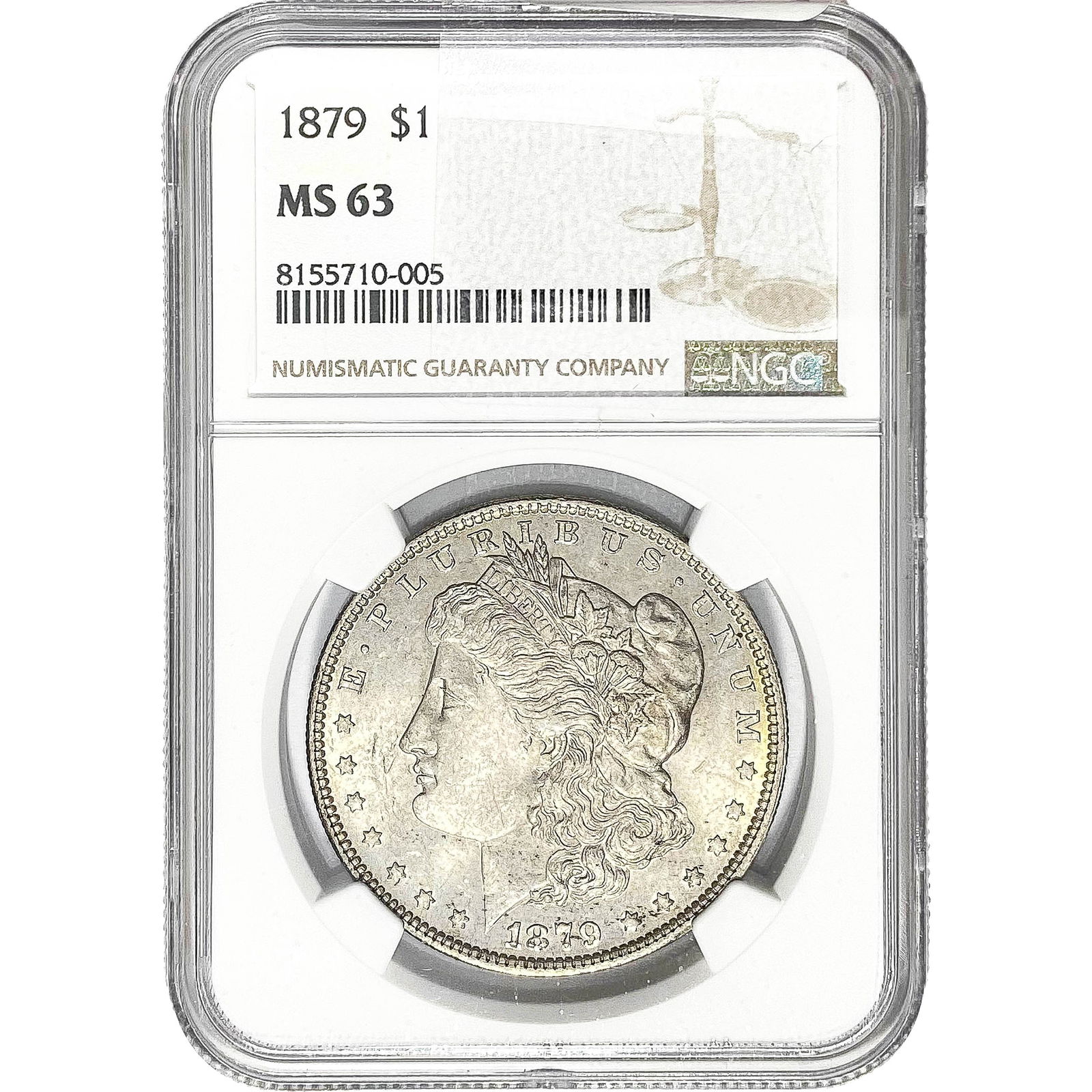 1879 Morgan Silver Dollar NGC MS63 (1 of 2)