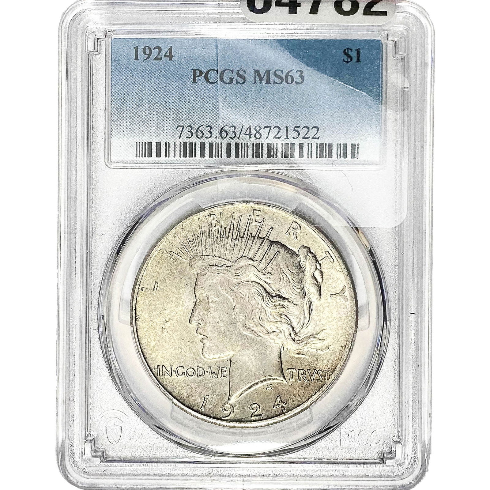1924 Silver Peace Dollar PCGS MS63 (1 of 2)