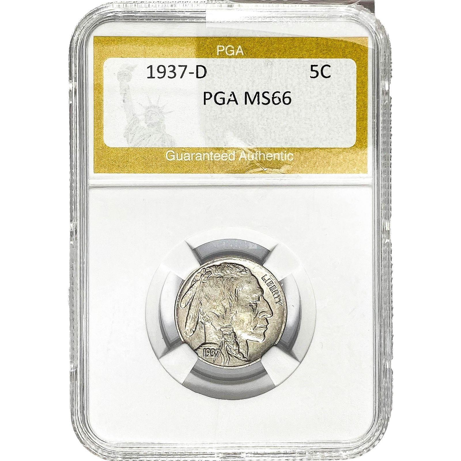 1937-D Buffalo Nickel PGA MS66 (1 of 2)